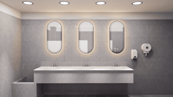 Este proyecto consistió en la propuesta de diseño interior para una batería de baños en un centro comercial. Se buscó una estética moderna y funcional, utilizando materiales de alta durabilidad, iluminación empotrada y espejos retroiluminados para crear un ambiente limpio, elegante y cómodo para los usuarios. El diseño también contempló aspectos técnicos como accesibilidad, ventilación e integración de elementos de higiene automatizados.<br />
<a href="/banos" class="btn-proyecto" target="_blank">Ver Proyecto</a> Diseño arquitectónico de baños – Centro comercial